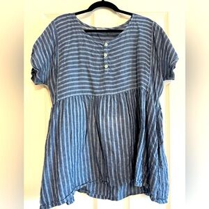 Free People oversized linen tunic